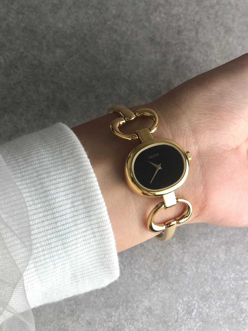 【 日本直送 名牌中古包 】GUCCI 古驰 手表 金色 不锈钢 石英 1600 vintage 古董 2iuhts - 女表 - 不锈钢 金色