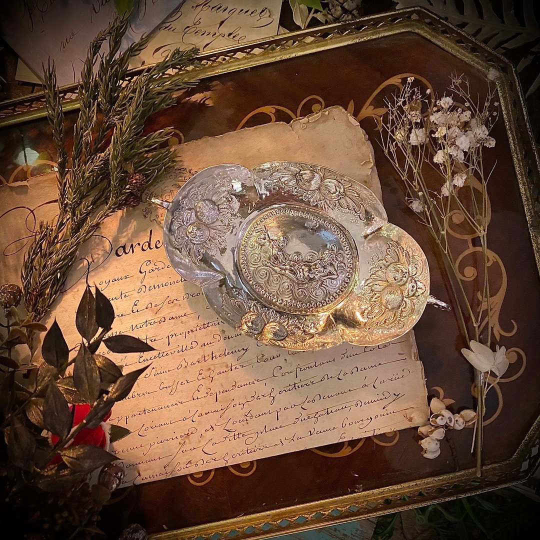 19 世纪法国进口银器・Rococo Revival 纯银饰品盘 - 其他 - 纯银 银色
