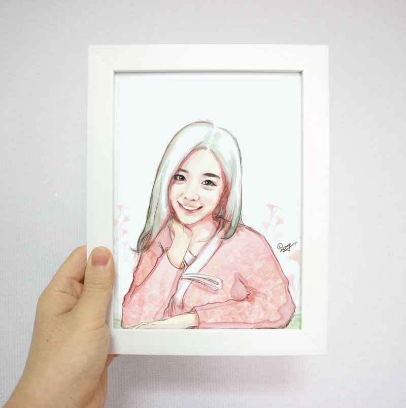 定制肖像电绘-为您制作一个独一无二的礼物 - 订制画像 - 纸 多色