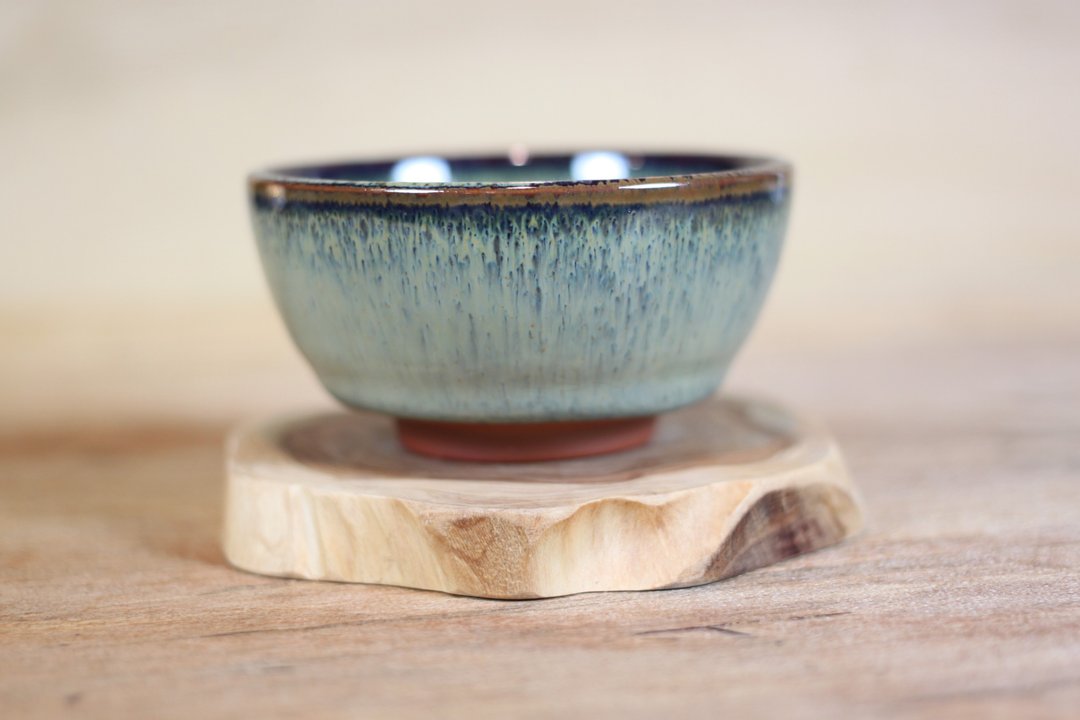 【沐春生活】森林天目 宽口茶杯 名家叶敏祥手拉坯作品 - 茶具/茶杯 - 陶 