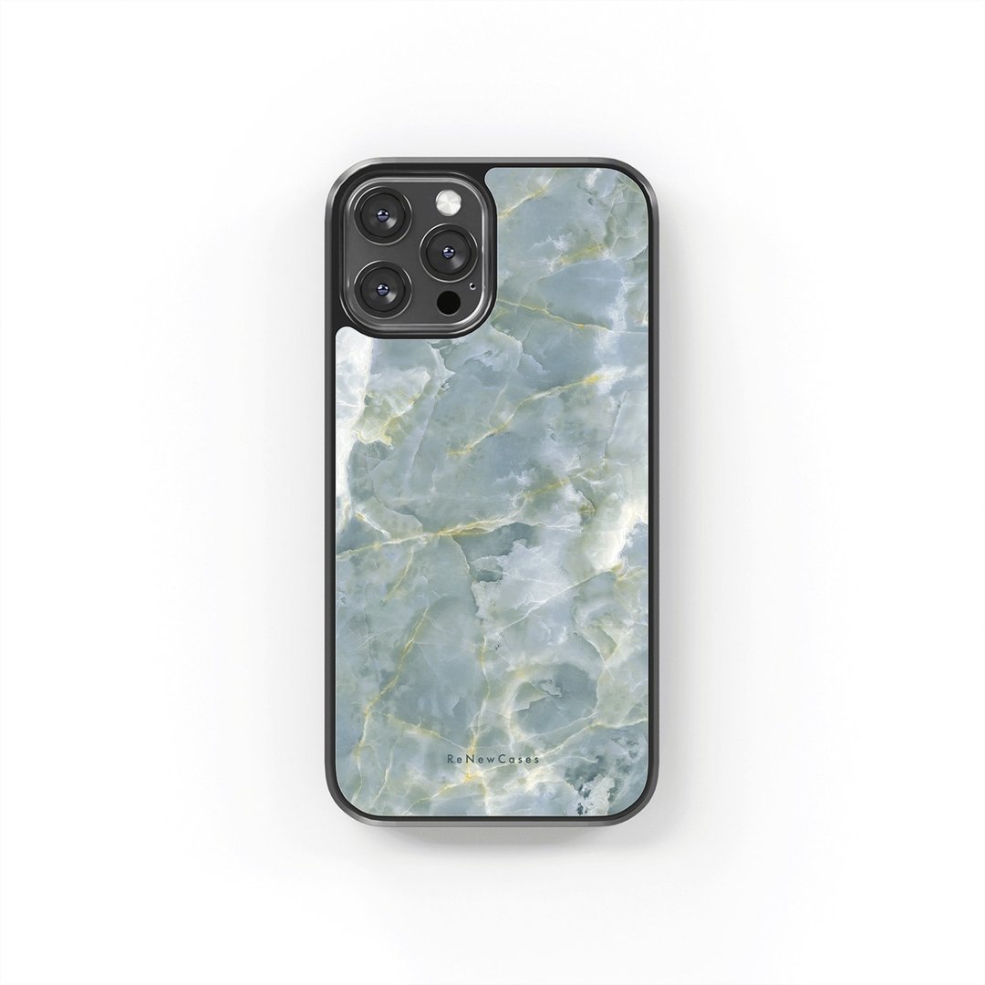 环保 再生材料 iPhone 三合一防摔手机壳 灰蓝大理石纹 - 手机壳/手机套 - 环保材料 蓝色