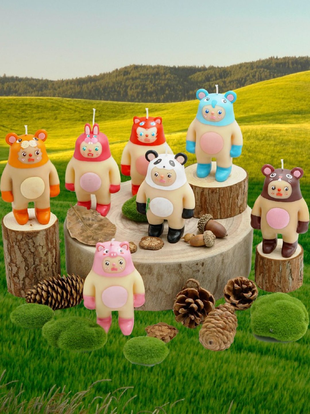 PACHULI Animal Farm动物园 迷你款 盲盒 手作香氛 室内可爱摆件 - 香薰/精油/线香 - 蜡 