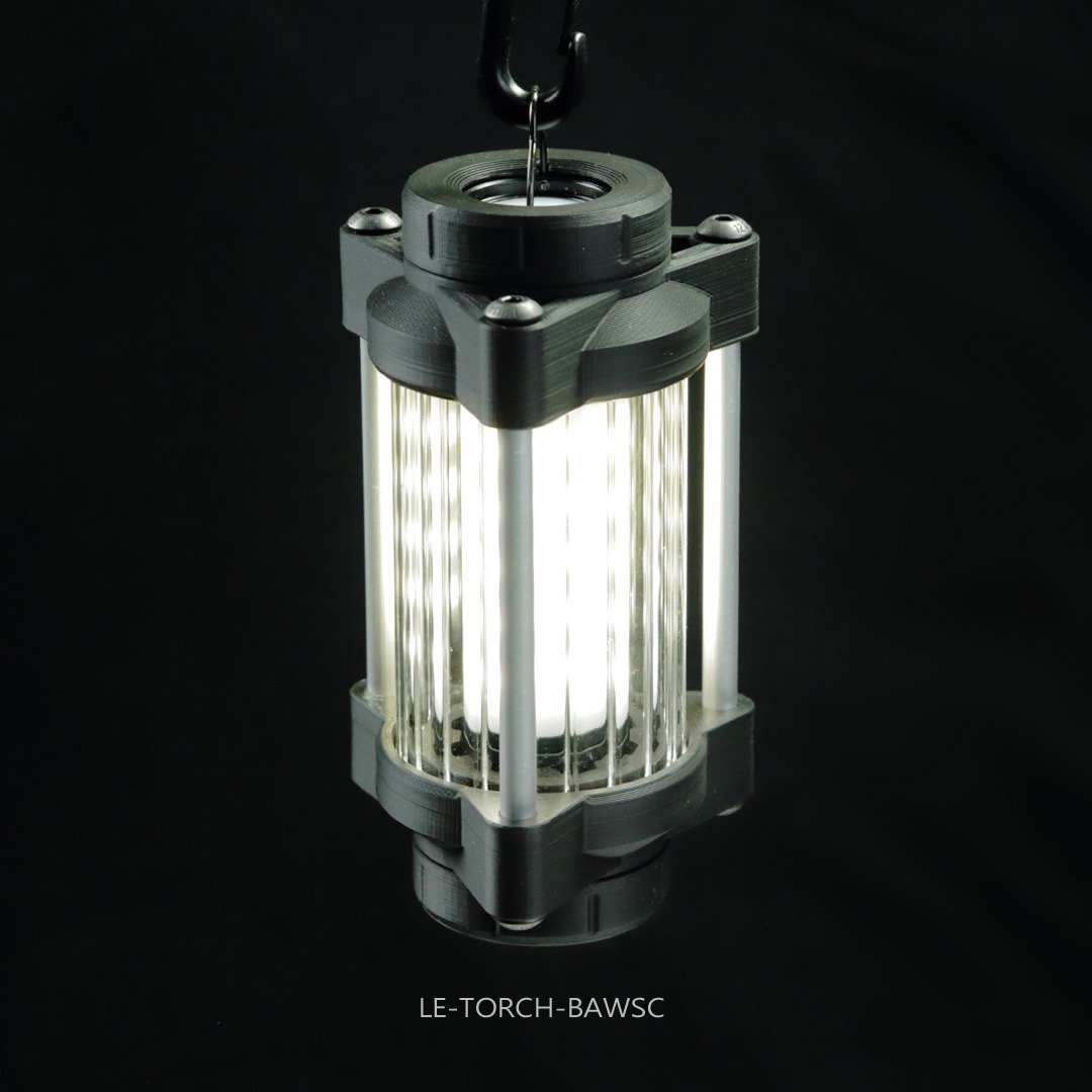 【WRITZ】Lunar Eclipse TORCH 灯罩 (碳黑色) - 露营用品 - 玻璃 黑色