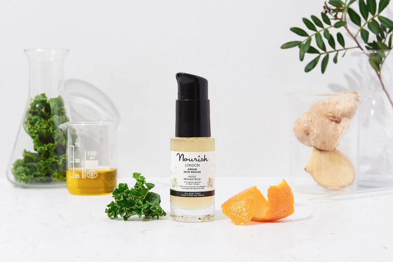 【纯素护肤品】英国 Nourish London 摩洛哥坚果速效修复液 - 精华液/安瓶 - 浓缩/萃取物 