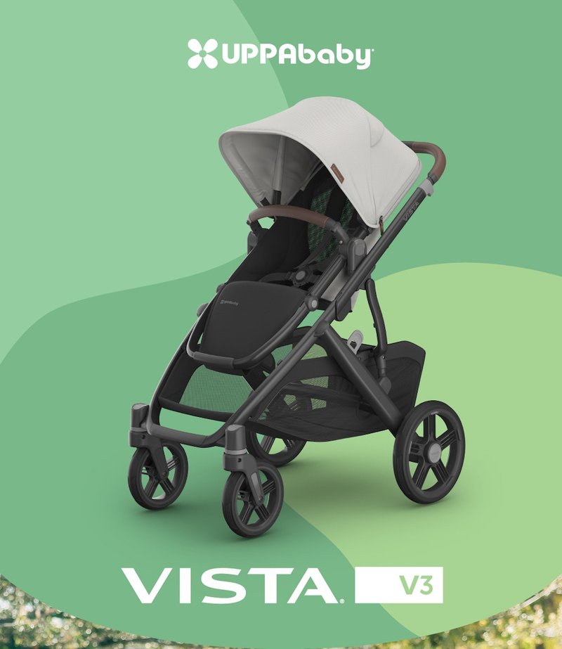 台湾宅配【UPPAbaby】VISTA V3单人推车(赠新生儿垫+置物袋) - 婴儿车/手推车 - 其他材质 绿色