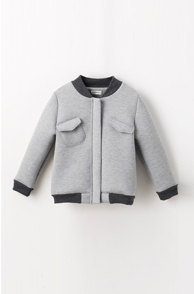 太空棉棒球外套 - 其他 - 聚酯纤维 灰色