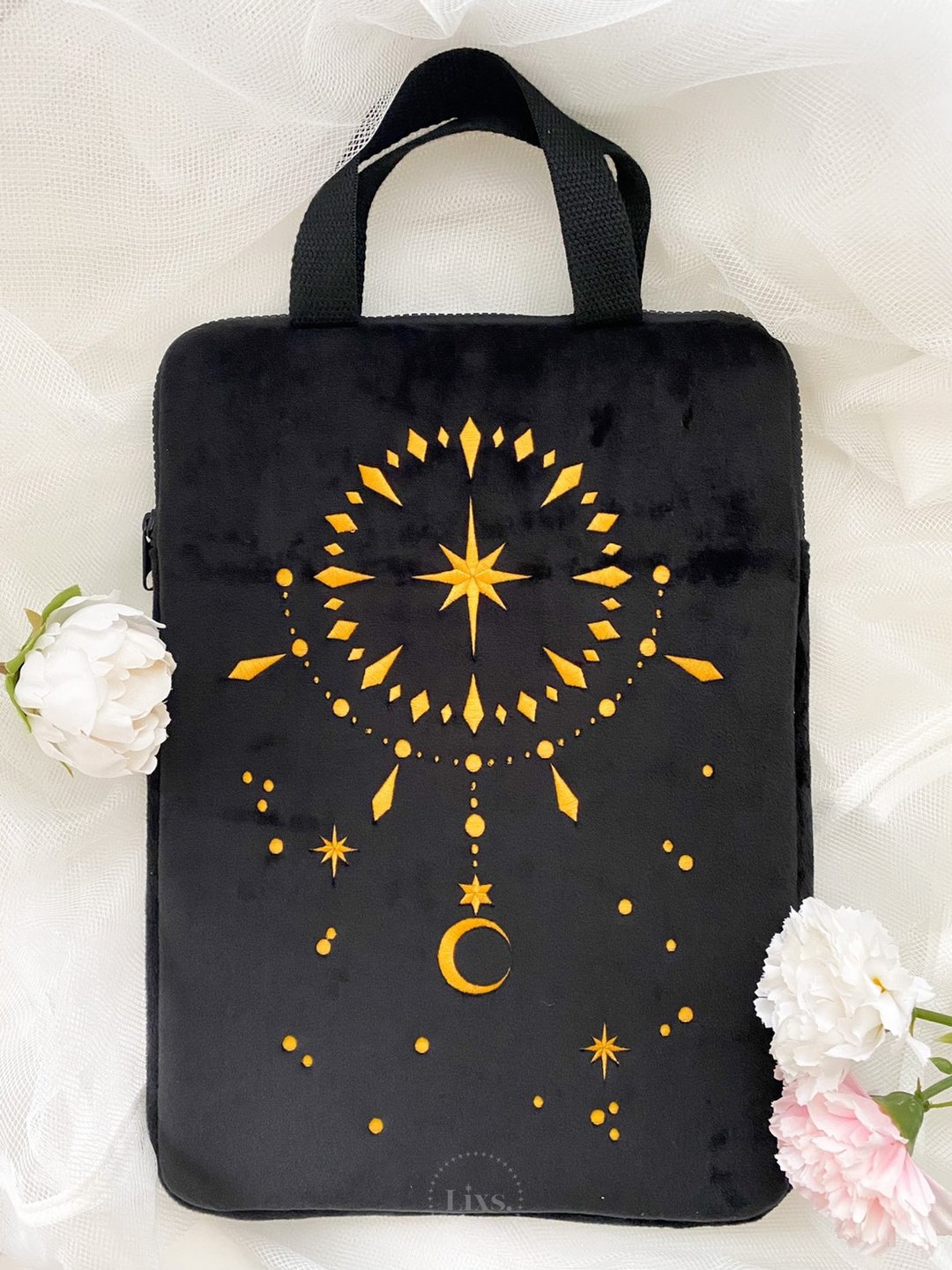 12.9 STARDUST iPad/Laptop/Tablet  case / Pouch - 电脑包 - 棉．麻 黑色