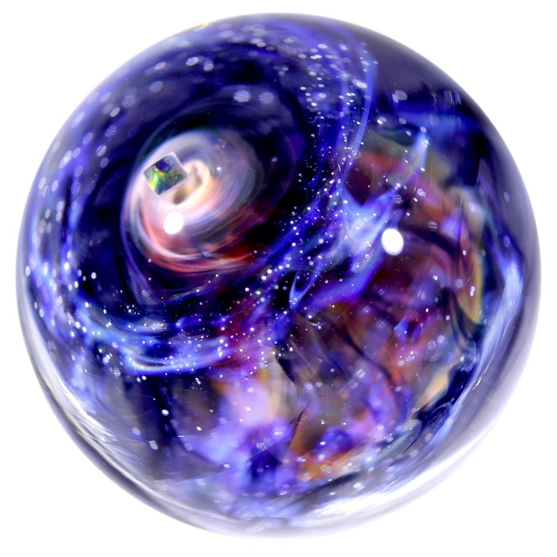 55mm 两面星云宇宙玻璃球摆设 no.M259 - 摆饰 - 玻璃 黑色