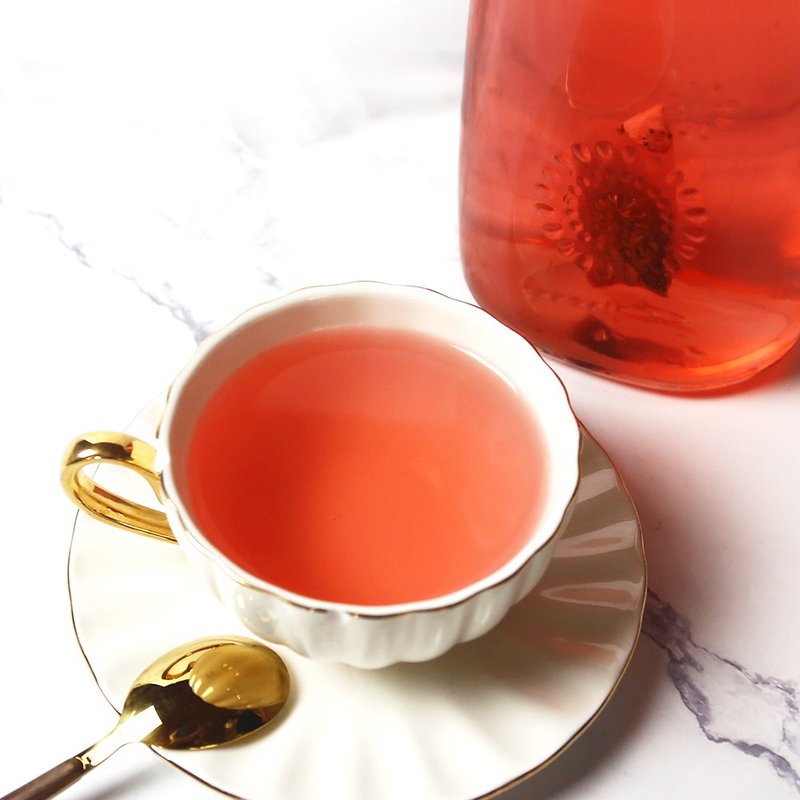 舒压茶蜜桃玫瑰纤果茶茶包10入/袋 热泡 冷泡 - 茶 - 新鲜食材 白色