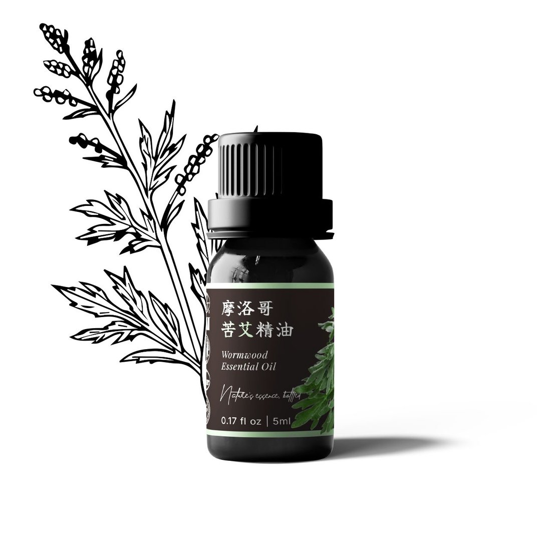 【卡佛香】摩洛哥苦艾精油 - 香薰/精油/线香 - 玻璃 黑色
