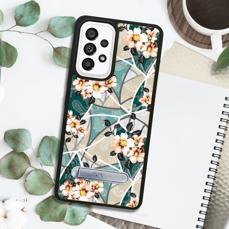 Samsung A55/A54/A35/A34/A25 5G 减震立架手机壳-歌德玫瑰 - 手机壳/手机套 - 其他材质 多色