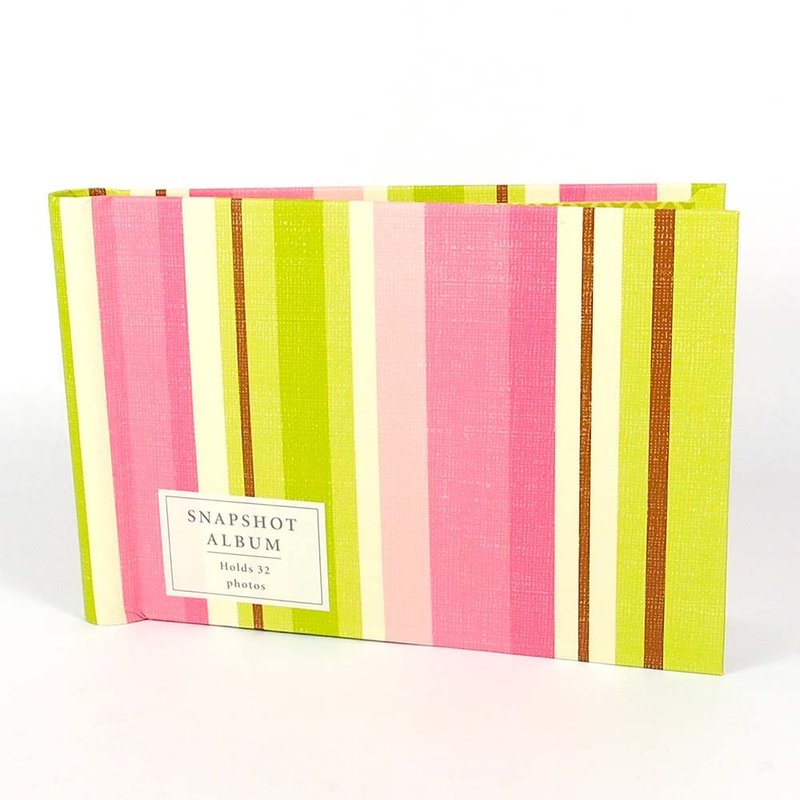 粉红经典条纹相本32入【Hallmark-无酸相本/相册 简约风格】 - 相簿/相册 - 纸 粉红色