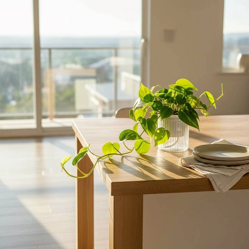 斑叶心叶蔓绿绒 免浇水盆栽 室内植物 观叶植物 礼物 盆栽 办公室 - 植栽/盆栽 - 植物．花 绿色