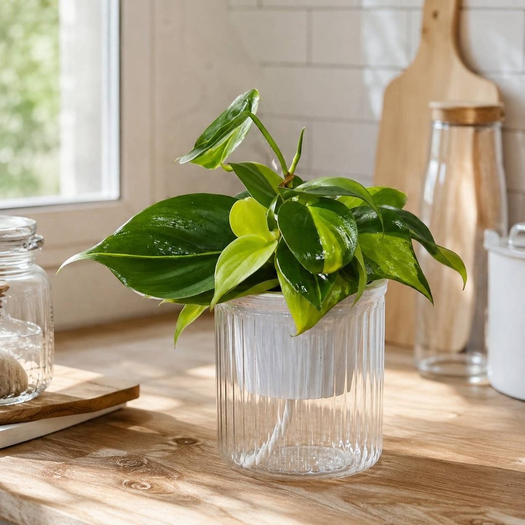 斑叶心叶蔓绿绒 免浇水盆栽 室内植物 观叶植物 礼物 盆栽 办公室 - 植栽/盆栽 - 植物．花 绿色