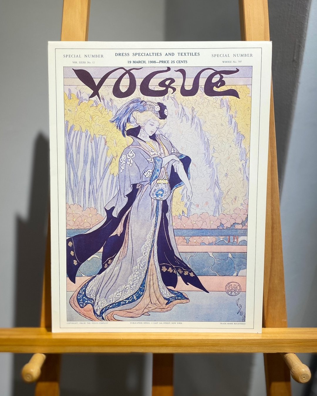 1908年春季VOGUE时尚杂志封面-复刻海报精选图集(1978年出版) - 海报/装饰画/版画 - 纸 蓝色