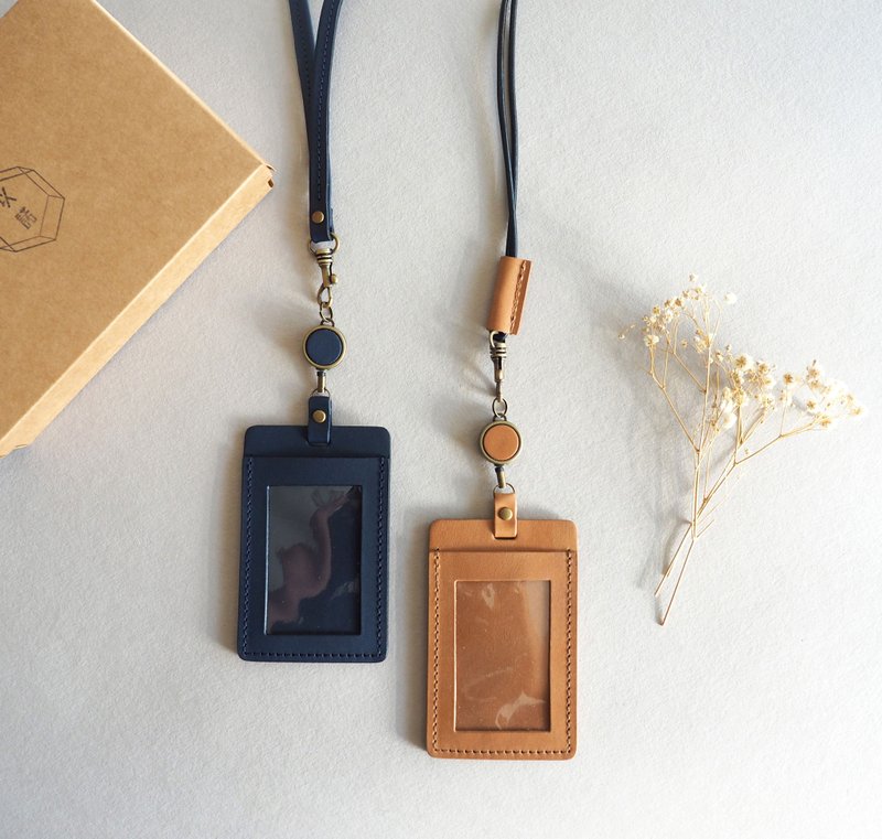 直式伸缩识别证 / ID Badge Holder / Gogoro / 证件套 / 抗干扰 - 证件套/卡套 - 真皮 