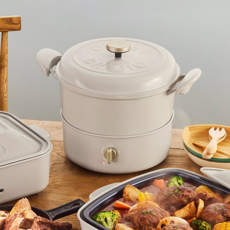 BRUNO 电陶炉炆烧锅 - 米灰色 BOE065 (220V) - 其他小家电 - 其他金属 灰色