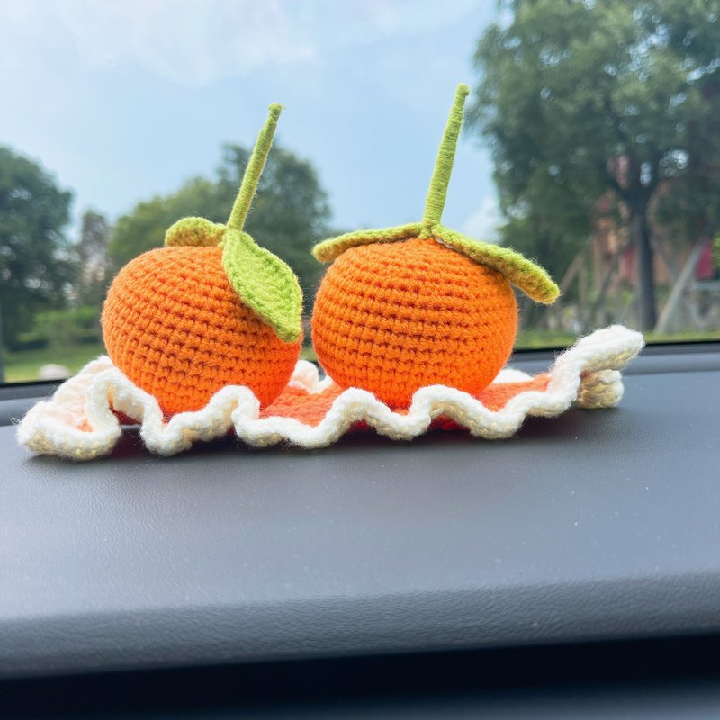 永恒的橘红色钩针公仔 - 玩偶/公仔 - 绣线 