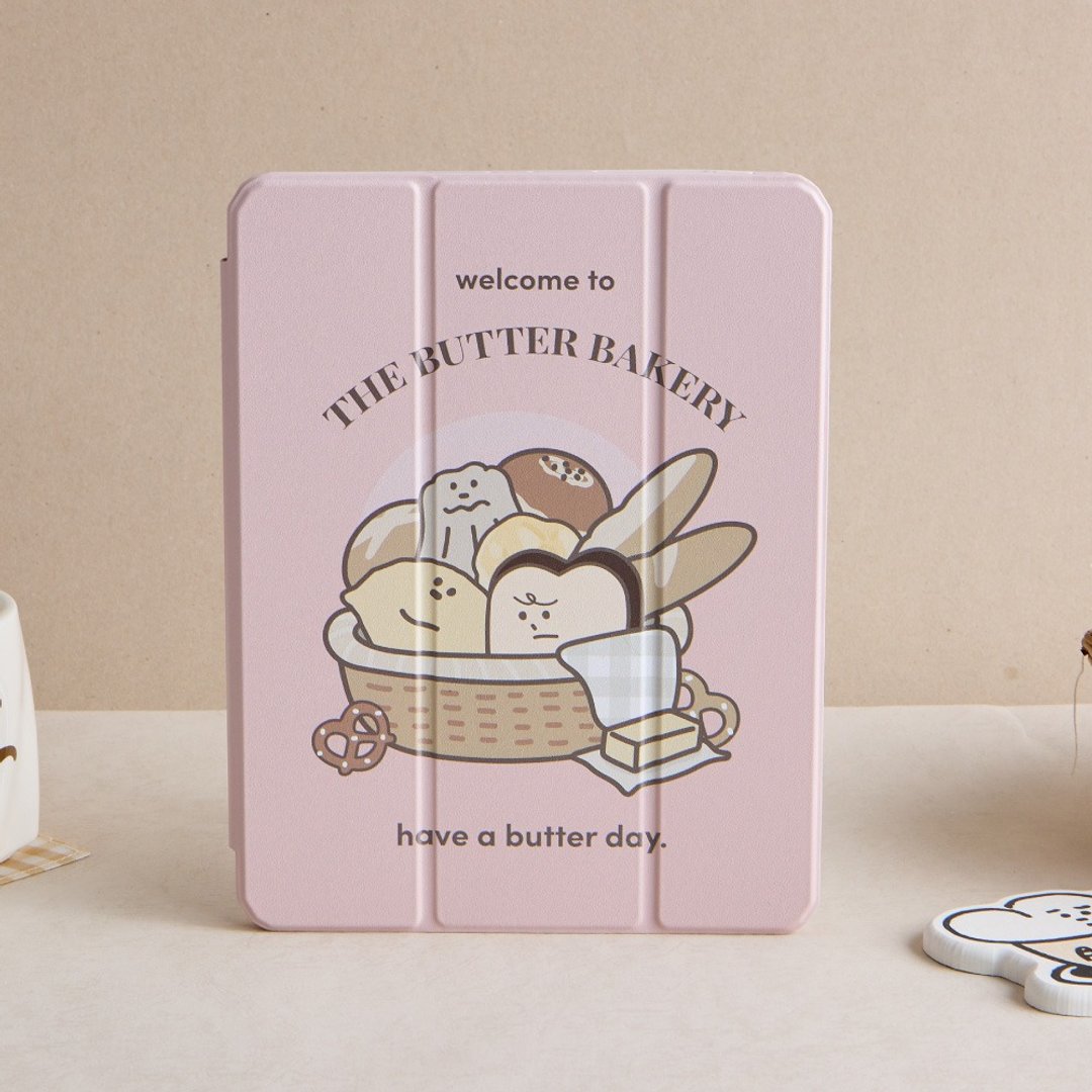 The Butters面包篮好朋友强悍磁吸iPad三折保护壳 - 平板/电脑保护壳 - 塑料 多色