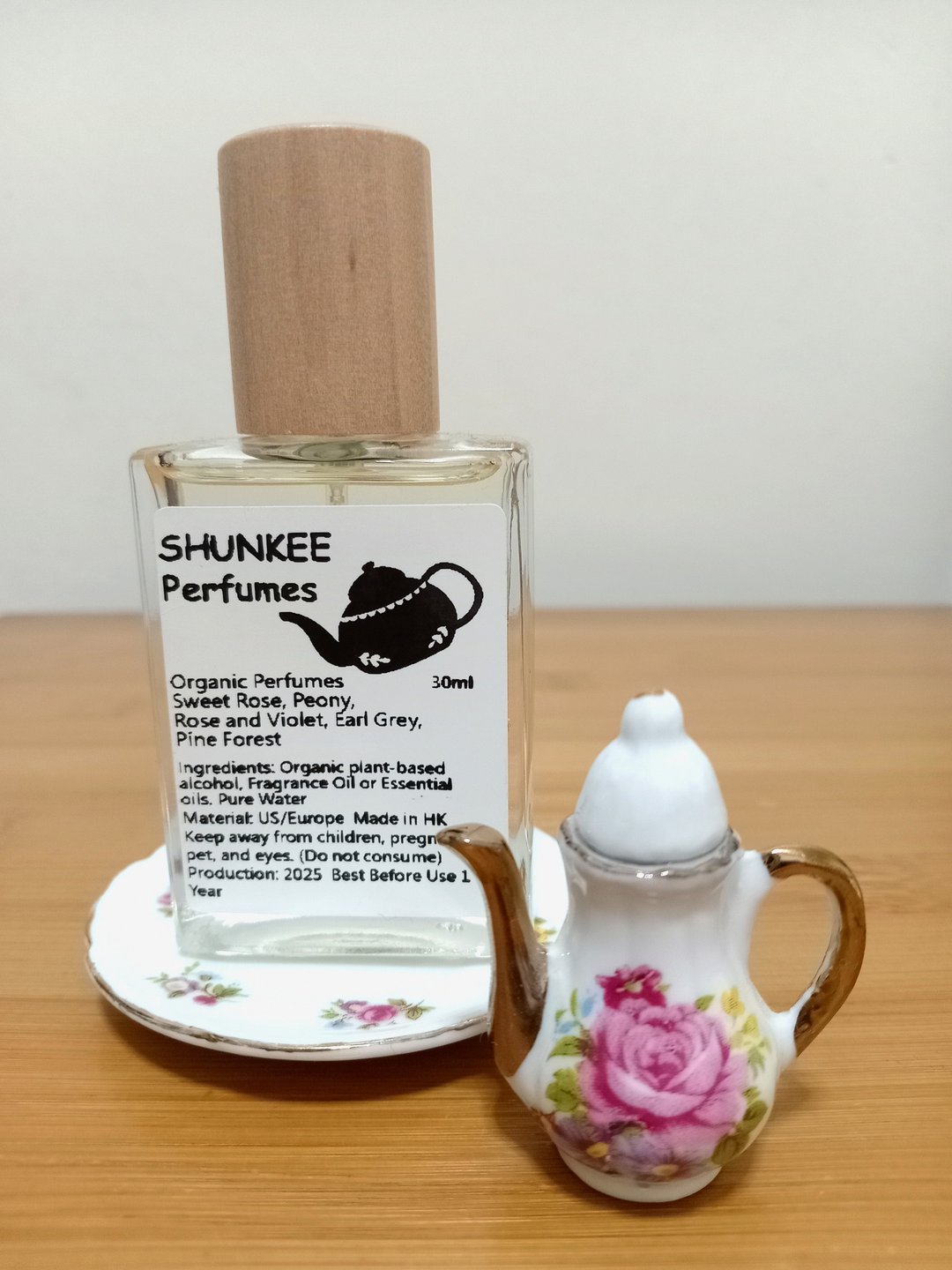 有机植物香水-茶系-甜玫瑰、牡丹、玫瑰紫罗兰、伯爵茶 - 香水/香膏 - 其他材质 粉红色