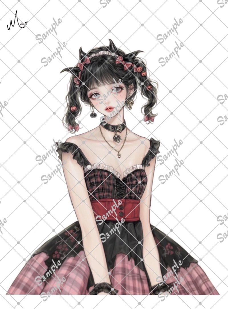 原创人物贴纸 8月新品 - 贴纸 - 纸 