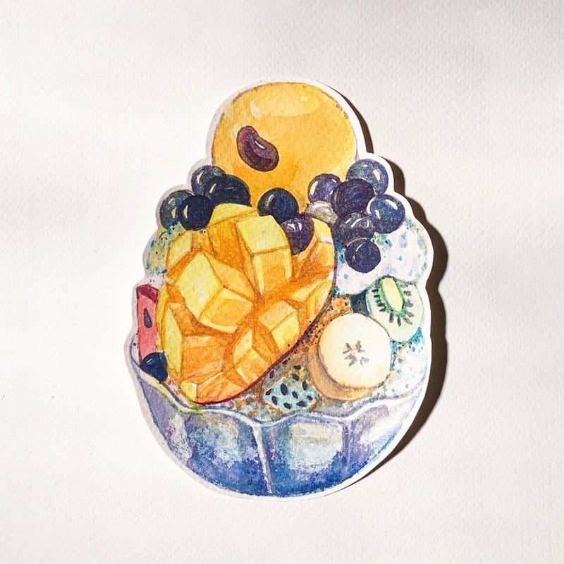 | 范例  刨冰 | 水彩特色插图明信片 | 体验课程 | 米其林必比登 - 插画/绘画/写字 - 其他材质 