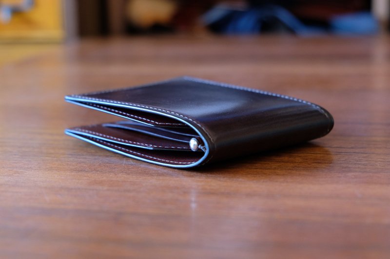 MILDY HANDS - Money Clip 02 - 马臀皮 钞票夹 Horween cordovan - 皮夹/钱包 - 真皮 咖啡色