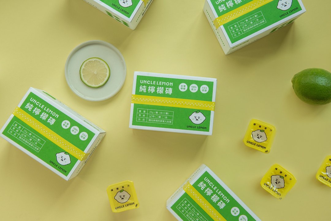 3 盒组 Uncle Lemon 柠檬大叔 纯柠檬砖 12入/盒 散水礼物 - 果汁/蔬果汁 - 浓缩/萃取物 黄色