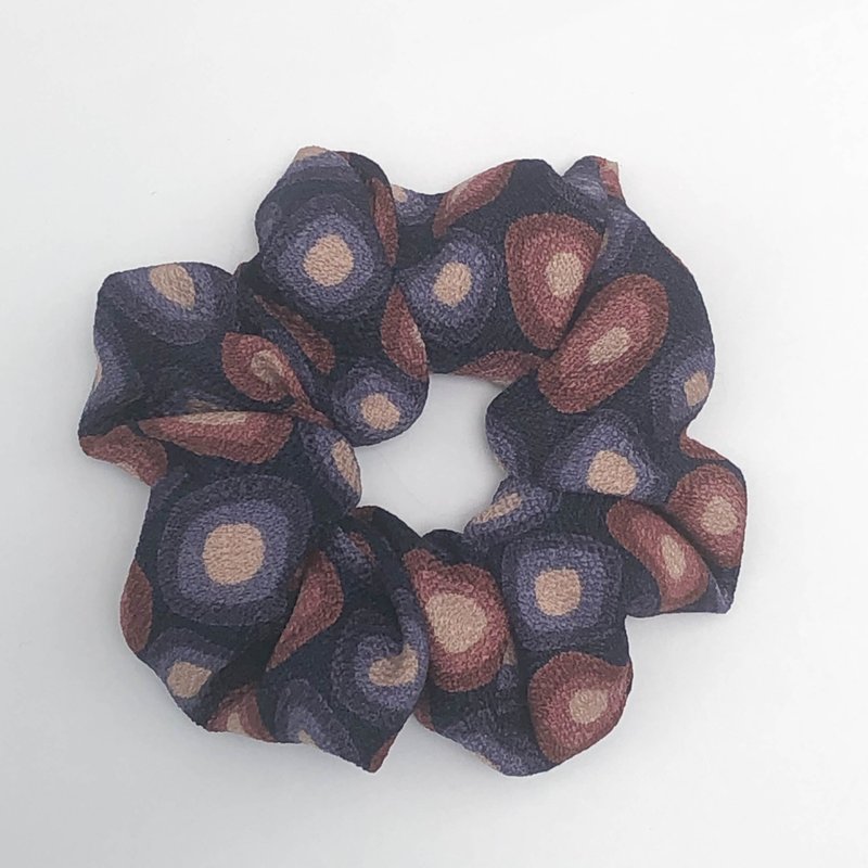 发圈- 紫蓝圆梦 - 发饰 - 棉．麻 紫色