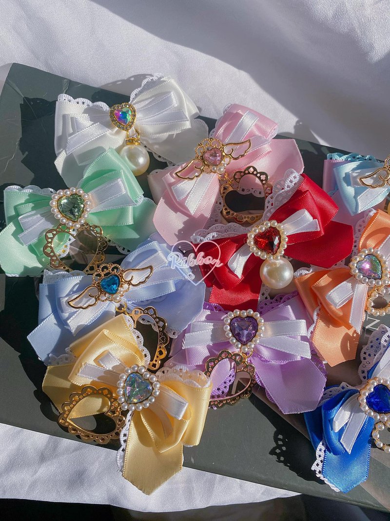 Ribbon Style Idol 儿童发饰 手作蝴蝶结发夹 - 发饰 - 其他材质 多色