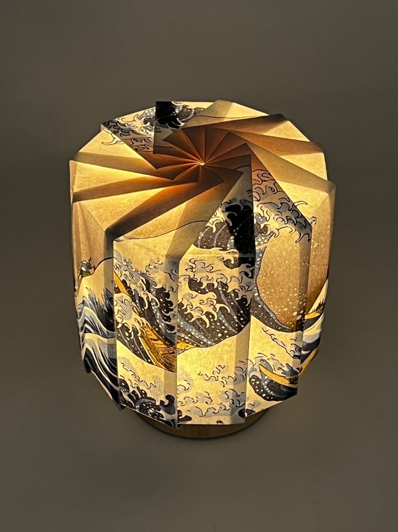 折灯り -HOKUSAI (大浪)- - 灯具/灯饰 - 纸 白色