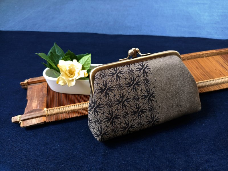 三层口金包 - 零钱包 - 棉．麻 