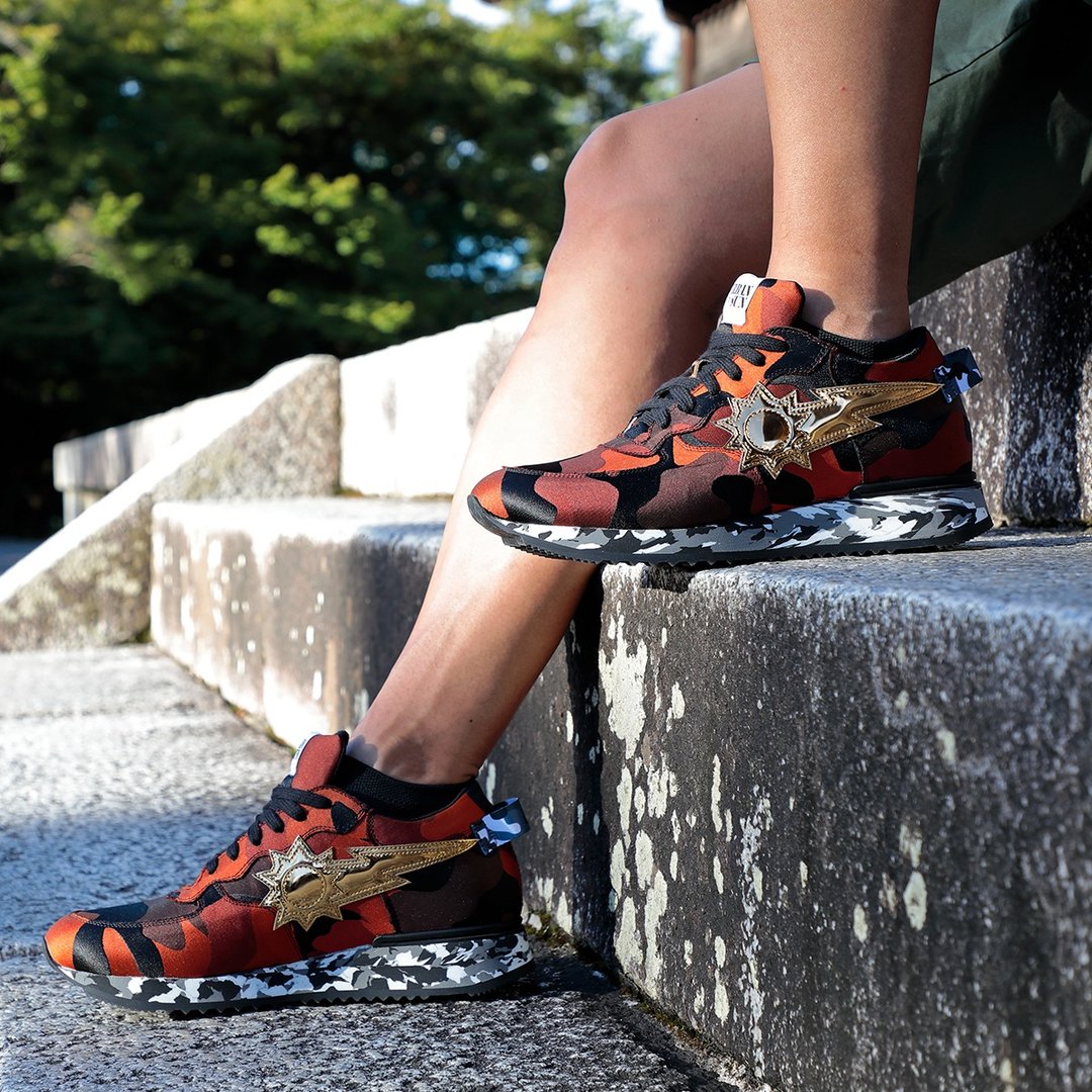 URBANSUN x NISHIIJIN　运动鞋　CAMO/RED - 女款运动鞋/球鞋 - 其他材质 红色