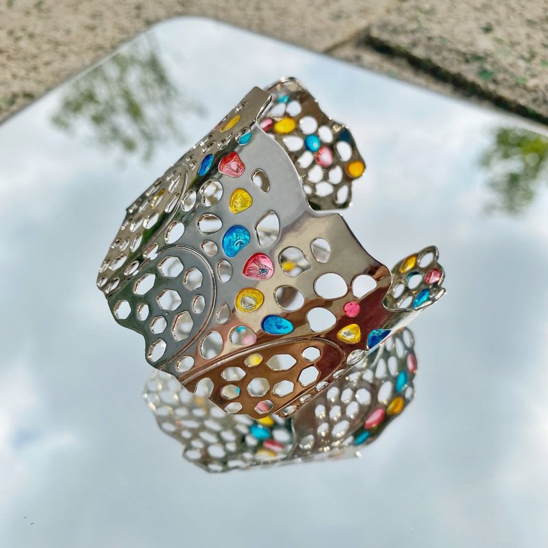 Beehive 蜂巢手环 - 手链/手环 - 银 银色