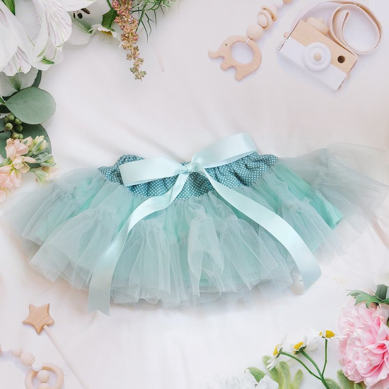 Newborn-LITE 轻巧款澎澎裙 含头饰- 湖水绿 女宝新生儿送礼 - 其他 - 聚酯纤维 绿色