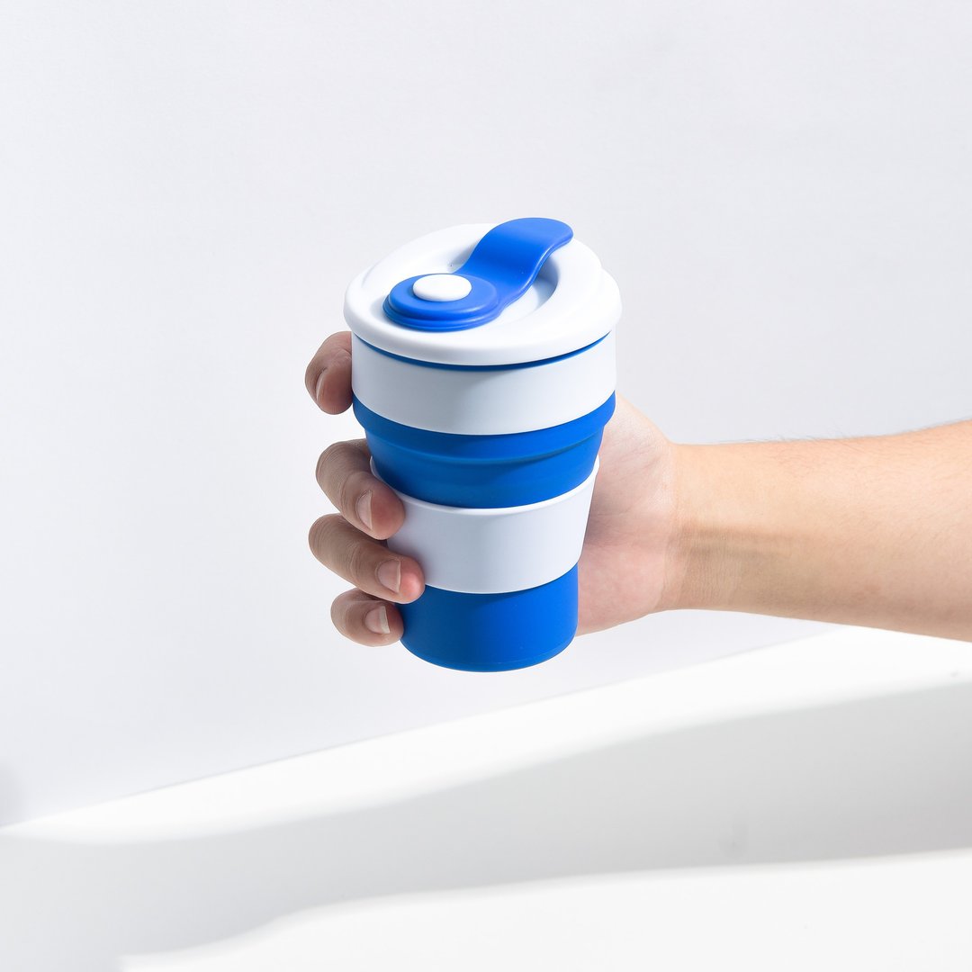 Collapsible Silicone Cup- FRIDAY NIGHT CUP - 其他杯子 - 硅胶 蓝色