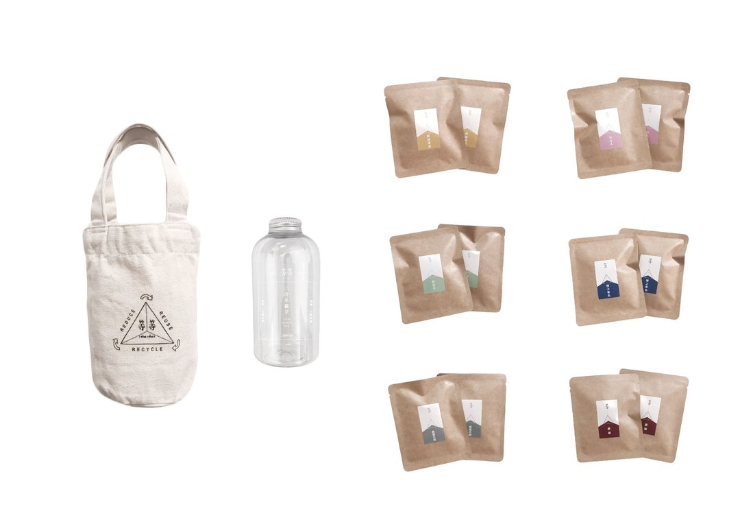 Goody Bag-台湾茶 限定セット 原片茶包+饮料提袋+冷泡茶组 - 茶 - 新鲜食材 白色