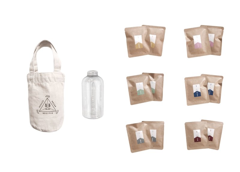 Goody Bag-台湾茶 限定セット 原片茶包+饮料提袋+冷泡茶组 - 茶 - 新鲜食材 白色