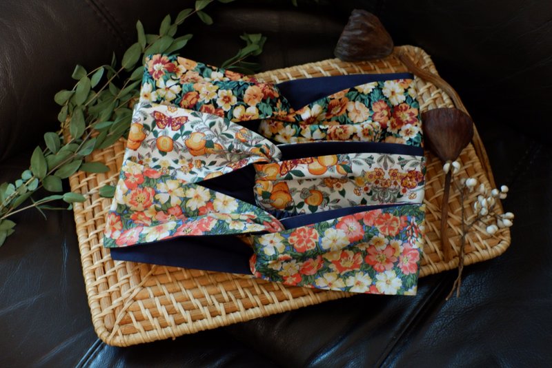 交叉发带の英国Liberty布料华丽庄园 - 发带/发箍 - 棉．麻 多色