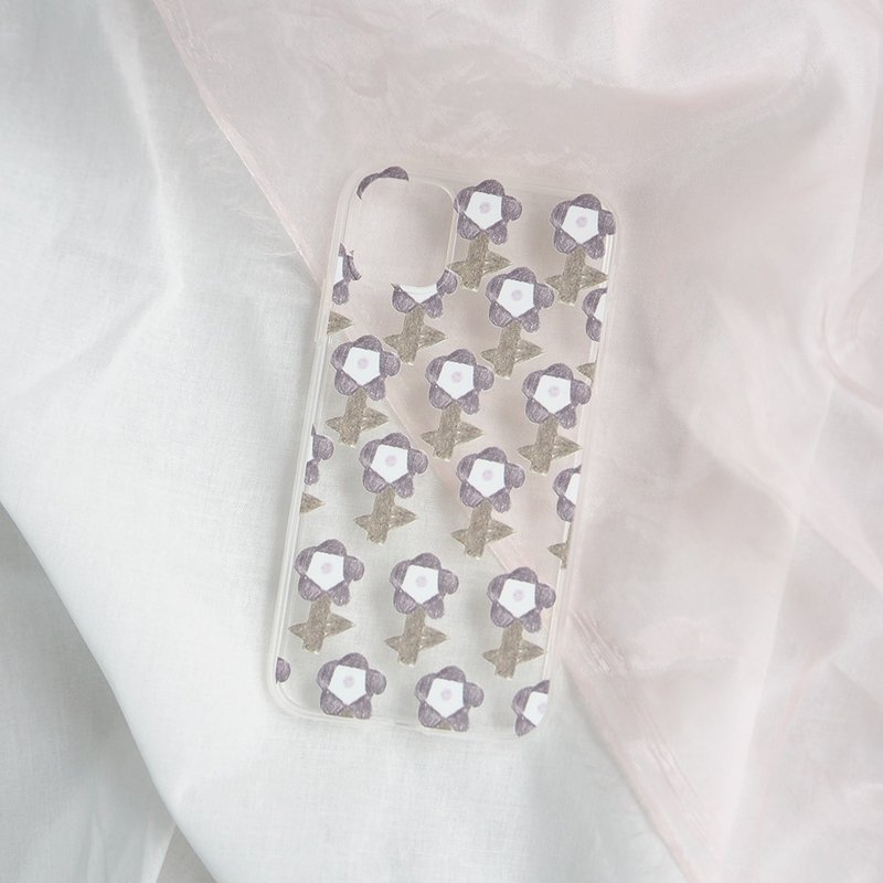 透明花花塑胶手机壳iphone 11 pro手机壳定制华为三星google HTC - 手机壳/手机套 - 塑料 透明