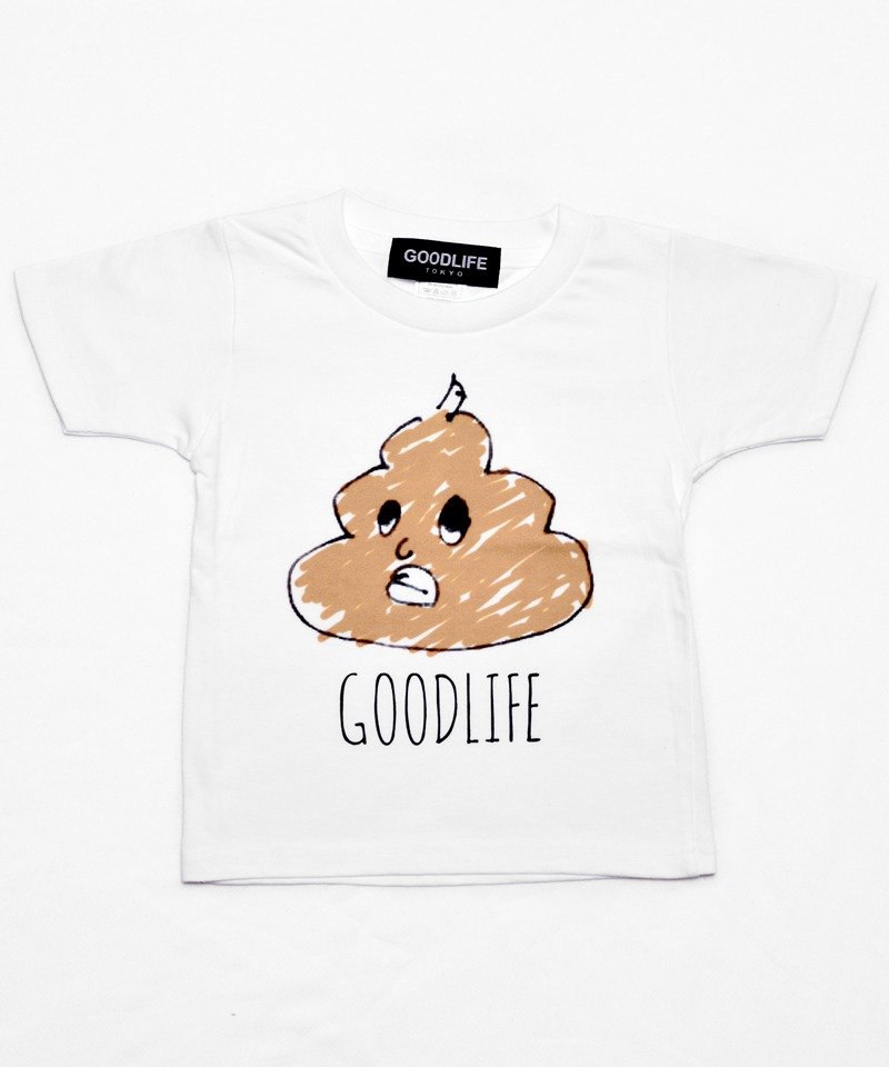 Good Life Tokyo "UNKO" Kids T - 其他 - 棉．麻 白色
