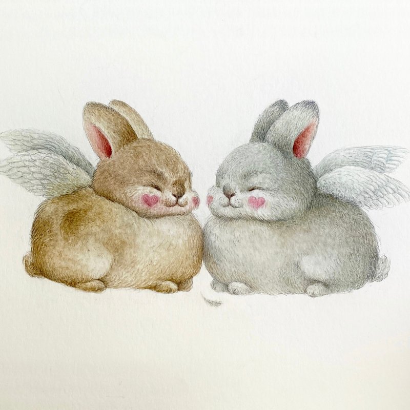 天使 - 墙贴/壁贴 - 纸 白色