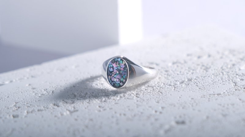 碎星 轻珠宝 戒指 #8 - 戒指 - 银 白色