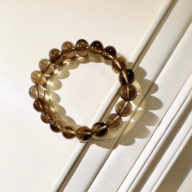 茶晶手链/宝石 水晶手链 手串 情侣手链 舒缓焦虑 增强动力 手环 - 手链/手环 - 水晶 咖啡色