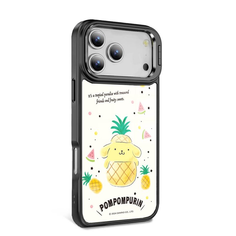 iPhone全系列军规防摔合金框隐形立架手机壳-水果布丁狗-黑框 - 手机壳/手机套 - 其他材质 多色