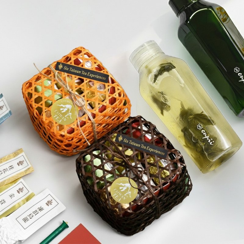 【送礼推荐】六种台湾茶体验&冷泡随身壶特惠组 - 茶 - 木头 蓝色