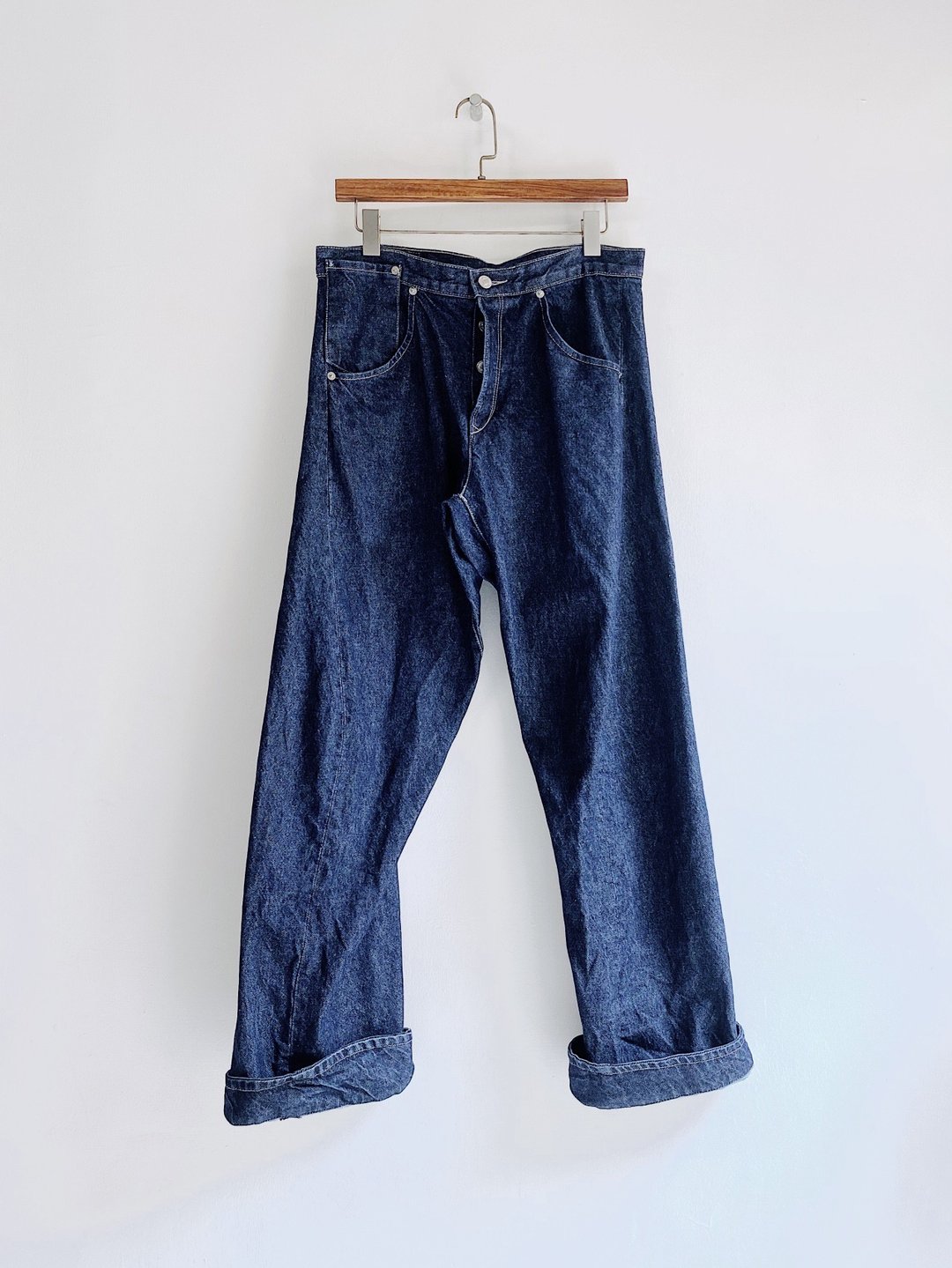 levis/ W32L31 3D裤 H90 00002-0835古着中腰丹宁牛仔长裤vintage - 男士长裤 - 棉 蓝色