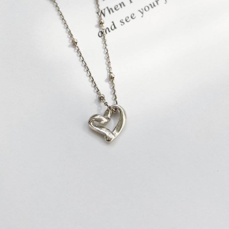 心恋纯银项链 - 项链 - 银 银色