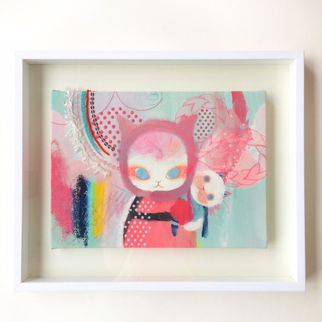 Original picture Embroidered 【I can do it. 】 Boxed - 海报/装饰画/版画 - 压克力 