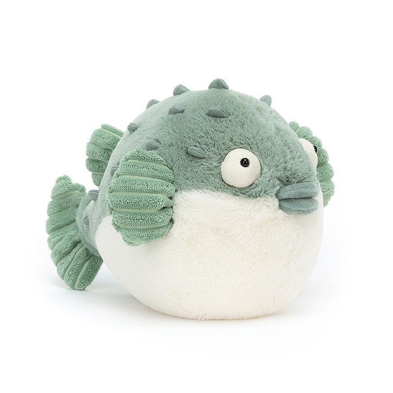 Pacey Pufferfish 跳跳河豚 约23厘米 - 玩偶/公仔 - 聚酯纤维 蓝色